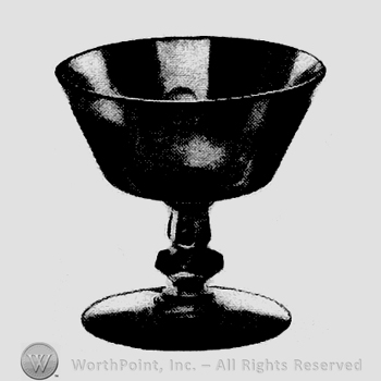 Glass pattern: Kohinoor; sherbet.