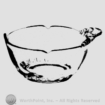 Glass pattern: Fern; nappy.