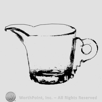 Glass pattern: Fern; cream.