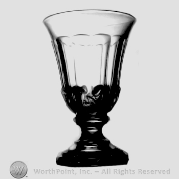 Glass pattern: Comet Leaf; goblet.
