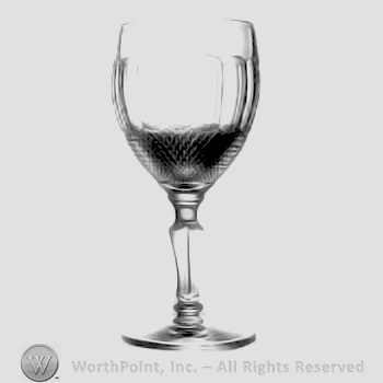 Glass pattern: Diamond Point; goblet.