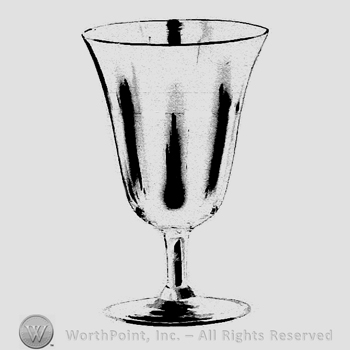 Glass pattern: Velvedere; goblet.