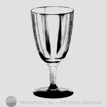 Glass pattern: Waldorf; claret.