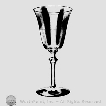 Glass pattern: Old Glory; goblet.