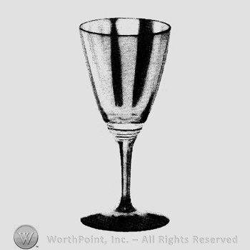 Glass pattern: Wabash; claret.