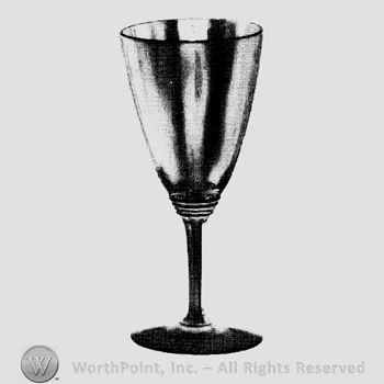 Glass pattern: Wabash; goblet.