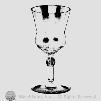 Glass pattern: Fairacre; claret.
