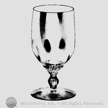 Glass pattern: King Arthur; goblet.