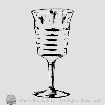 Glass pattern: Plateau; goblet.