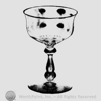 Glass pattern: Penn Charter; saucer champagne.
