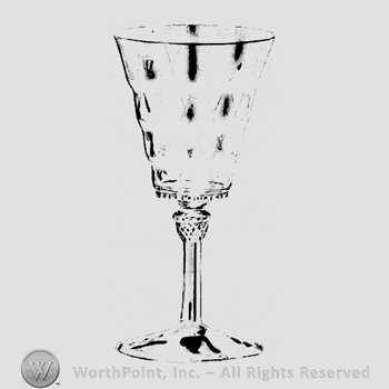 Glass pattern: Charter Oak; goblet.