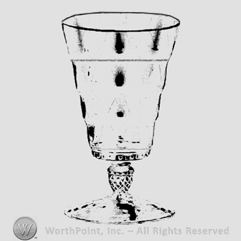 Glass pattern: Charter Oak; goblet.