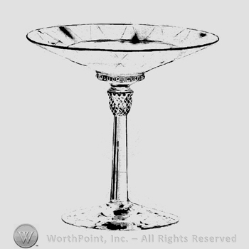 Glass pattern: Charter Oak; comport.