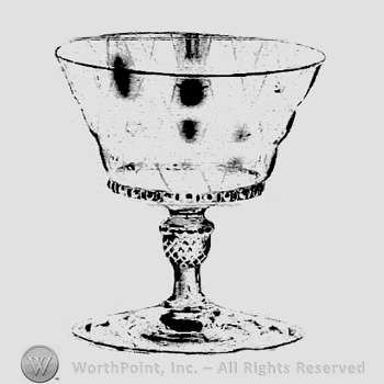 Glass pattern: Charter Oak; sherbet.