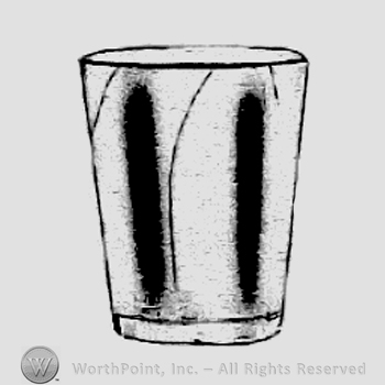 Glass pattern: Ramshorn; footed bar.