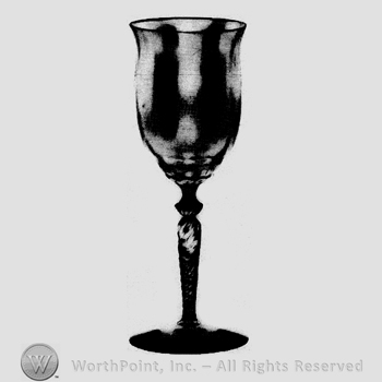 Glass pattern: Creole; goblet.