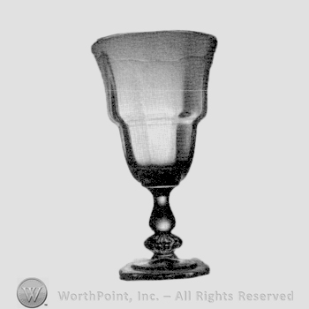 Glass pattern: Saxony; tall goblet.