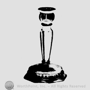 Glass pattern: Gascony; candlestick.