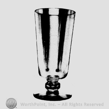 Glass pattern: Spanish; footed soda.