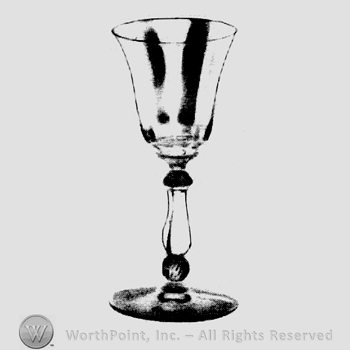 Glass pattern: Jamestown; sherry.