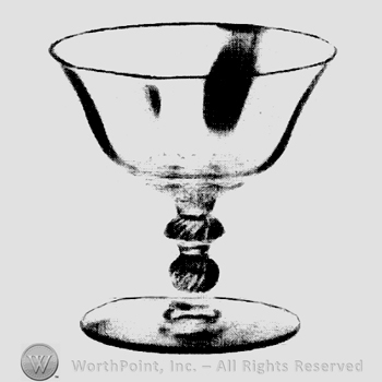 Glass pattern: Jamestown; sherbet.