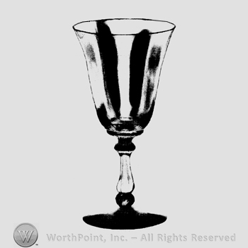 Glass pattern: Jamestown; goblet.