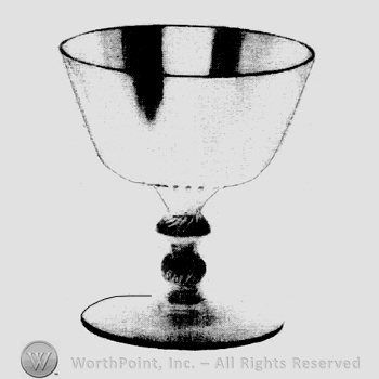 Glass pattern: Plymouth; sherbet.
