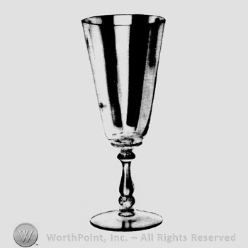 Glass pattern: Plymouth; goblet.