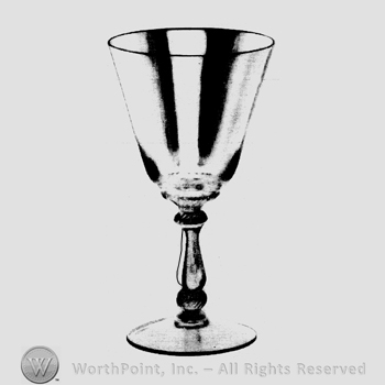 Glass pattern: Plymouth; goblet.