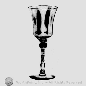 Glass pattern: Monte Cristo; claret.