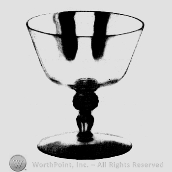 Glass pattern: Marriette; sherbet.
