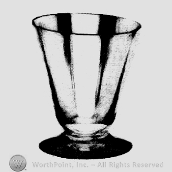 Glass pattern: Barbara Fritchie; oyster cocktail.