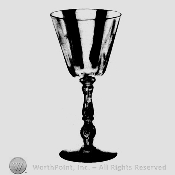 Glass pattern: Barbara Fritchie; goblet.