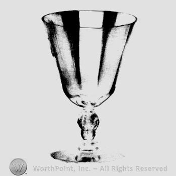 Glass pattern: Barbara Fritchie; goblet.