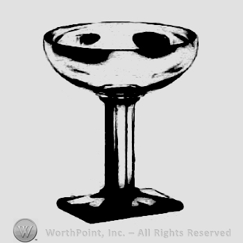 Glass pattern: New Era; saucer champagne.
