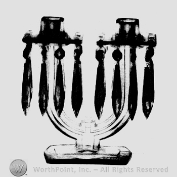 Glass pattern: New Era; candlestick.