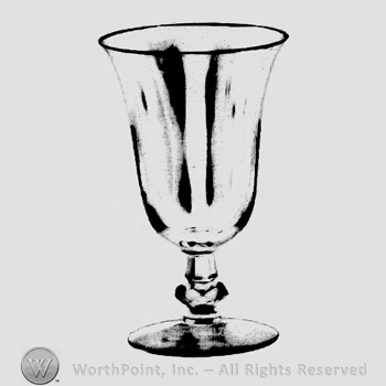 Glass pattern: Kimberly; goblet low foot.