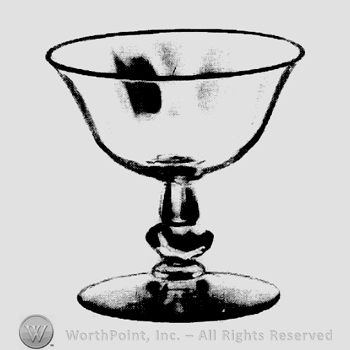 Glass pattern: Kimberly; sherbet.