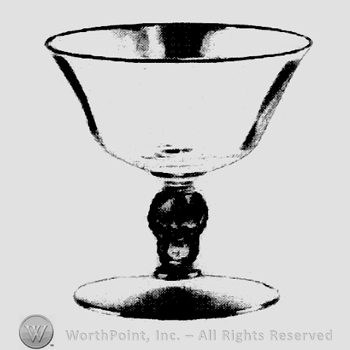 Glass pattern: Kenilworth; sherbet.