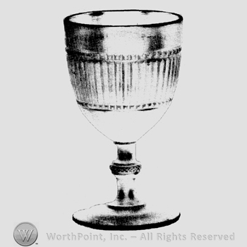 Glass pattern: No. 1437; goblet.