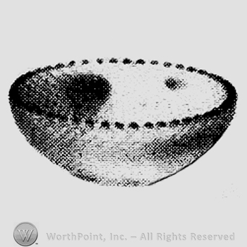 Glass pattern: Diamond Point; ash tray.