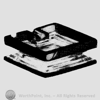 Glass pattern: Pedestal; ash tray.