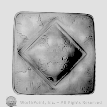 Glass pattern: Grape leaf Square; ash tray.