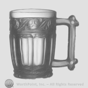 Glass pattern: Clover rope; beer mug.
