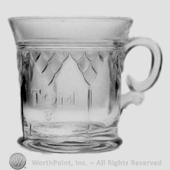 Glass pattern: Tom & Jerry; beer mug.
