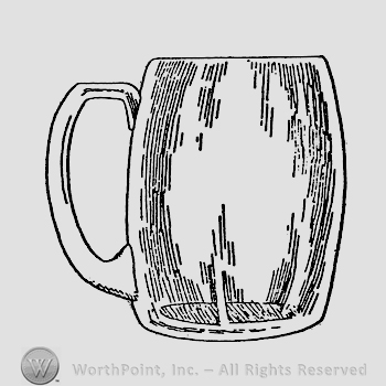 Glass pattern: Thran; beer mug.