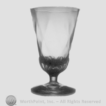 Glass pattern: Morning Glory; goblet.