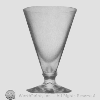 Glass pattern: Cone; goblet.