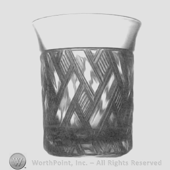 Glass pattern: Angular Criss Cross; tumbler.