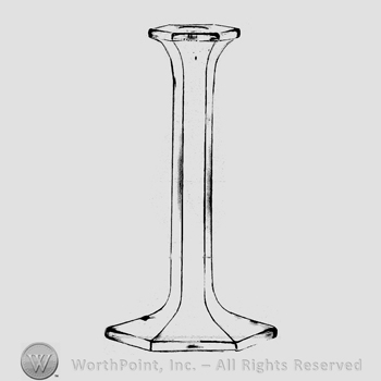 Glass pattern: Classic; candlestick.